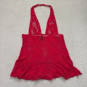 Victoria secret lace halter slip